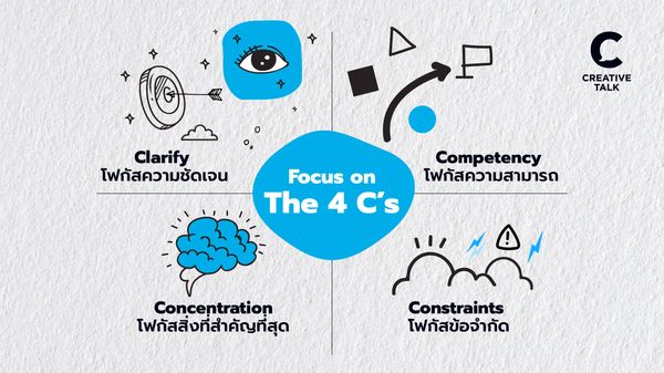 Focus on THE 4 C's ตัวช่วยทำให้เราโฟกัสกับเรื่องที่สำคัญที่สุด!