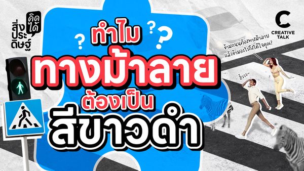 ทำไมทางม้าลายต้องเป็นสีขาวดำ - สิ่งประดิษฐ์ คิดได้