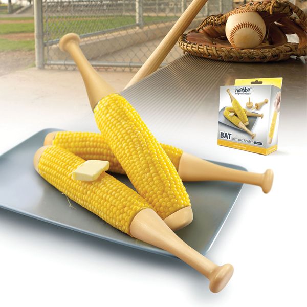 “Baseball Bat Corn Holders” แท่งเสียบฝักข้าวโพด ไอเดียจากไม้เบสบอล